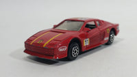 Yatming Ferrari Testarossa No. 8911 Red Die Cast Toy Exotic Dream Car Vehicle