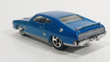 2010 Hot Wheels All Stars '73 Ford Falcon XB Metallic Blue Die Cast Toy Muscle Car Vehicle