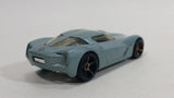 2010 Hot Wheels 2009 Corvette StingRay Concept Metallic Steel Blue Die Cast Toy Car Vehicle