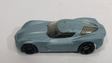 2010 Hot Wheels 2009 Corvette StingRay Concept Metallic Steel Blue Die Cast Toy Car Vehicle