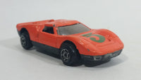 Vintage Marz Karz Ford GT 40 #5 Peach Orange Die Cast Toy Race Car Vehicle 89-27 - Made in China