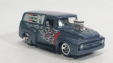 2010 Hot Wheels HW Performance 1956 Ford Truck Champion Spark Plugs Grey Die Cast Toy Car Hot Rod Vehicle