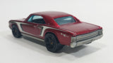 2012 Hot Wheels Muscle Mania 1967 Chevrolet Chevelle SS 396 Metalflake Maroon Red Die Cast Toy Car Vehicle