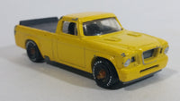 2011 Hot Wheels '63 Studebaker Champ Truck Yellow Die Cast Toy Classic Car Vehicle With Good Year Eagle Tires