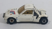 1989 Hot Wheels Peugeot 205 Rallye White #2 "Shell" Die Cast Toy Car Vehicle