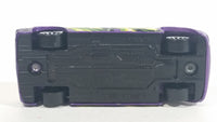 2010 Hot Wheels Hot Haulers Steel Flame Purple Die Cast Toy Car Low Rider Truck Vehicle