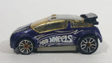 2011 Hot Wheels Night Burnerz Super Gnat Metallic Purple Die Cast Toy Car Vehicle