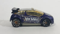 2011 Hot Wheels Night Burnerz Super Gnat Metallic Purple Die Cast Toy Car Vehicle