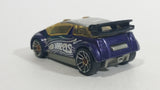 2011 Hot Wheels Night Burnerz Super Gnat Metallic Purple Die Cast Toy Car Vehicle