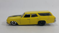 2009 Hot Wheels 1970 Chevrolet Chevelle SS Wagon Yellow Die Cast Toy Car Vehicle