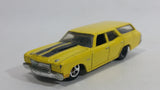 2009 Hot Wheels 1970 Chevrolet Chevelle SS Wagon Yellow Die Cast Toy Car Vehicle