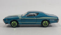 2011 Hot Wheels Muscle Mania '71 Dodge Charger Light Blue Die Cast Toy Muscle Car Vehicle