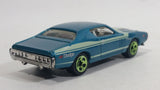 2011 Hot Wheels Muscle Mania '71 Dodge Charger Light Blue Die Cast Toy Muscle Car Vehicle