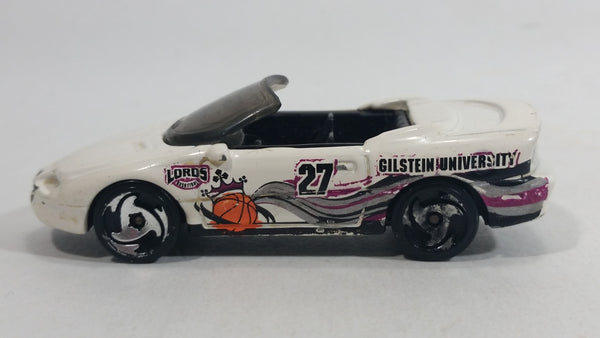 2000 Hot Wheels Sport Stars Camaro Convertible White Die Cast Toy Car Vehicle - Basketball Themed