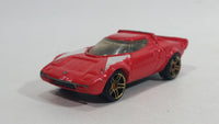 2002 Hot Wheels First Editions Lancia Stratos Red Die Cast Toy Car Vehicle