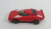 2002 Hot Wheels First Editions Lancia Stratos Red Die Cast Toy Car Vehicle