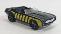 2008 Hot Wheels 1969 Chevrolet Camaro Convertible Black w/ Yellow Bee Die Cast Toy Car Vehicle