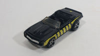 2008 Hot Wheels 1969 Chevrolet Camaro Convertible Black w/ Yellow Bee Die Cast Toy Car Vehicle