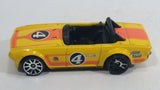 2011 Hot Wheels Track Stars Triumph TR6 Yellow #4 Die Cast Toy Race Car Vehicle