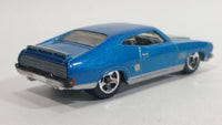 2010 Hot Wheels All Stars '73 Ford Falcon XB Metallic Blue Die Cast Toy Muscle Car Vehicle