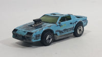 1990 Hot Wheels Blown Camaro Light Blue Turquoise Die Cast Toy Car Vehicle UH