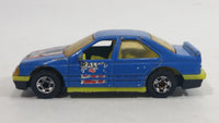 1991 Hot Wheels Peugeot 405 Blue #21 Die Cast Toy Car Vehicle