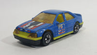 1991 Hot Wheels Peugeot 405 Blue #21 Die Cast Toy Car Vehicle