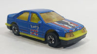 1991 Hot Wheels Peugeot 405 Blue #21 Die Cast Toy Car Vehicle