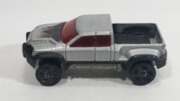 2001 Hot Wheels First Editions Mega Duty Truck Silver Die Cast Toy Car Vehicle