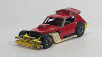 1982 Hot Wheels Greased Gremlin Red and Yellow Die Cast Toy Car Vehicle