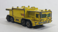 1981 Hot Wheels Workhorses Airport Rescue Yellow Fire Truck Die Cast Toy Car Firefighting Emergency Rescue Vehicle