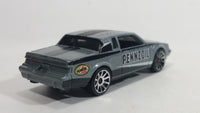 2011 Hot Wheels Buick Grand National Pennzoil Metallic Grey Die Cast Toy Car Vehicle