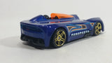 2015 Hot Wheels Monoposto Blue Die Cast Toy Car Vehicle