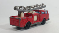 Vintage Majorette Pompier Fire Ladder Truck No. 207 Red 1/100 Scale Die Cast Toy Car Firefighting Rescue Emergency Vehicle