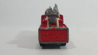 Vintage Majorette Pompier Fire Ladder Truck No. 207 Red 1/100 Scale Die Cast Toy Car Firefighting Rescue Emergency Vehicle