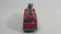 Vintage Majorette Pompier Fire Ladder Truck No. 207 Red 1/100 Scale Die Cast Toy Car Firefighting Rescue Emergency Vehicle