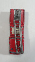 Vintage Majorette Pompier Fire Ladder Truck No. 207 Red 1/100 Scale Die Cast Toy Car Firefighting Rescue Emergency Vehicle