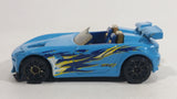 2010 Hot Wheels Hot Tunerz Tantrum Light Blue Die Cast Toy Car Vehicle