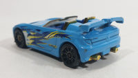 2010 Hot Wheels Hot Tunerz Tantrum Light Blue Die Cast Toy Car Vehicle