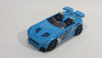 2010 Hot Wheels Hot Tunerz Tantrum Light Blue Die Cast Toy Car Vehicle