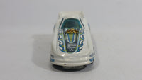 2010 Hot Wheels HW Racing Mustang Funny Car Metallic White Die Cast Toy Race Car Vehicle