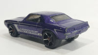 2009 Hot Wheels Muscle Mania '69 Camaro Purple Die Cast Toy Muscle Car Vehicle