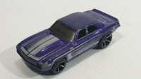 2009 Hot Wheels Muscle Mania '69 Camaro Purple Die Cast Toy Muscle Car Vehicle