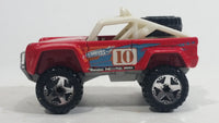 2010 Hot Wheels HW Racing Custom Ford Bronco #10 Red Die Cast Toy Car Offroading Vehicle