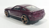 2010 Hot Wheels Faster Than Ever '07 Shelby GT500 Metallic Plum Burgundy Die Cast Toy Muscle Car Vehicle