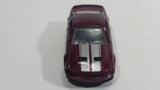 2010 Hot Wheels Faster Than Ever '07 Shelby GT500 Metallic Plum Burgundy Die Cast Toy Muscle Car Vehicle