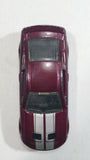 2010 Hot Wheels Faster Than Ever '07 Shelby GT500 Metallic Plum Burgundy Die Cast Toy Muscle Car Vehicle