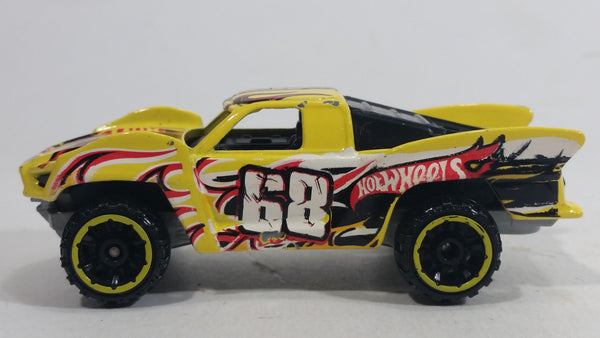 2014 Hot Wheels HW Off-Road Off Track Baja Truck #68 Yellow Die Cast Toy Car Vehicle