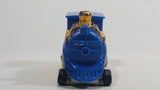 2006 Hot Wheels Wild Things Rail Rodder Locomotive Train #2 Blue and Gold Die Cast Toy Car Vehicle