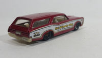 2010 Hot Wheels City Works Custom '66 GTO Wagon Fire Department Dark Red and White Die Cast Toy Car Vehicle